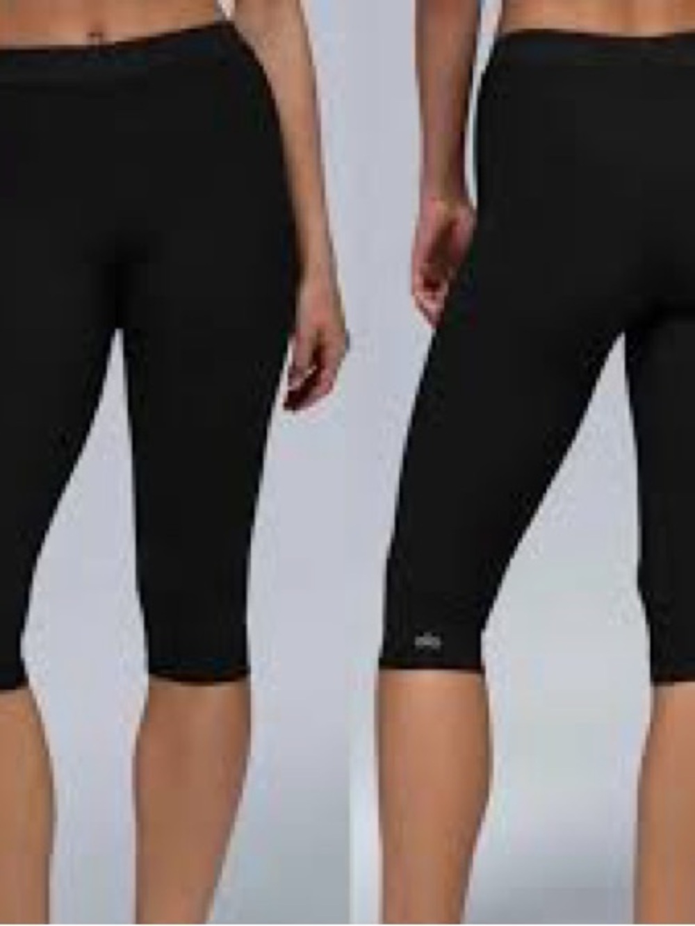 ALO Yoga Black Seam-Detail High-Rise Leggings